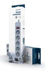 Πολύπριζο Προστασίας 5 Θέσεων με Καλώδιο 3 m SPG3-B-10C GEMBIRD - Image 2