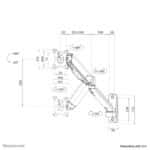 Επιτοίχια Βάση Οθόνης 17–32" Full Motion με Gas Spring WL70-450BL11 NEOMOUNTS - Image 19