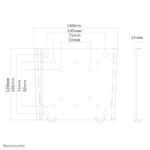 Σταθερή Επιτοίχια Βάση Οθόνης έως 30" FPMA-W25BLACK NEOMOUNTS - Image 8