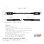 Καλώδιο USB-C USB4 Gen 3x2 3 m 40 Gbps 240 W CAC-1579 CLUB3D - Image 6