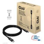 Καλώδιο USB4 Gen 2x2 USB-C 20Gbps 240W 2m CAC-1575 CLUB3D - Image 5