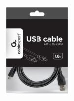 Καλώδιο USB-A σε Mini-USB B 1,8 m USB 2.0 CCP-USB2-AM5P-6 GEMBIRD - Image 2
