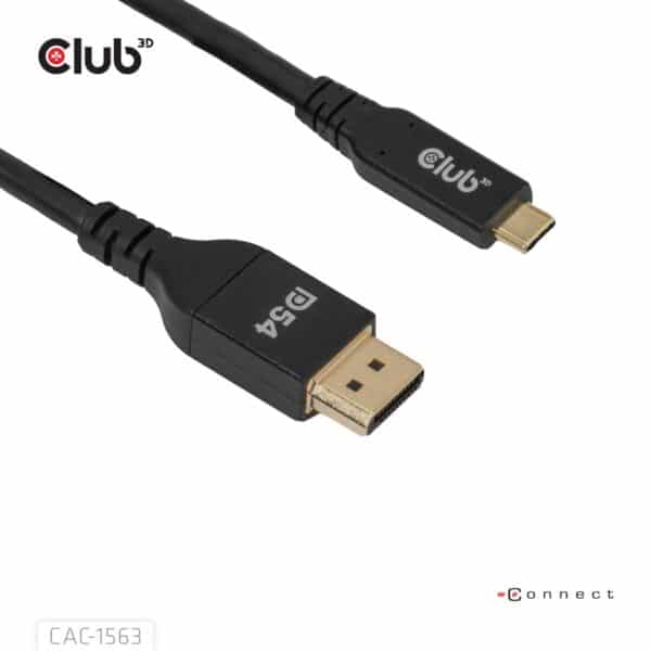 Καλώδιο USB-C σε DisplayPort 2.1, 2 m, 8K CAC-1563 CLUB3D