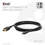 Καλώδιο USB-C σε DisplayPort 2.1, 2 m, 8K CAC-1563 CLUB3D - Image 6
