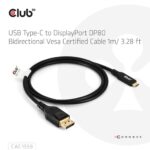 Καλώδιο USB-C σε DisplayPort 2.1 80Gbps 1m CAC-1559 CLUB3D - Image 4