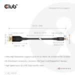Καλώδιο USB-C σε DisplayPort 2.1 80Gbps 1m CAC-1559 CLUB3D - Image 6