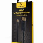 Προσαρμογέας USB-C σε DisplayPort 4K 60Hz 2 m A-CM-DPM-01 GEMBIRD