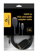 Καλώδιο Μετατροπής HDMI σε VGA με Έξοδο Ήχου 3,5 mm 1,8 m A-HDMI-VGA-03-6 GEMBIRD - Image 5