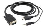 Μετατροπέας HDMI σε VGA με έξοδο ήχου 3,5 mm, 1080p 60 Hz A-HDMI-VGA-03-10 GEMBIRD - Image 2