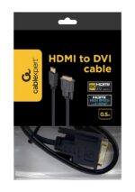 Καλώδιο HDMI σε DVI Αρσενικό/Αρσενικό 0,5 m CC-HDMI-DVI-0.5M GEMBIRD - Image 5