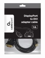 Καλώδιο DisplayPort σε DVI 1,8 m, Full HD CC-DPM-DVIM-6 GEMBIRD - Image 2