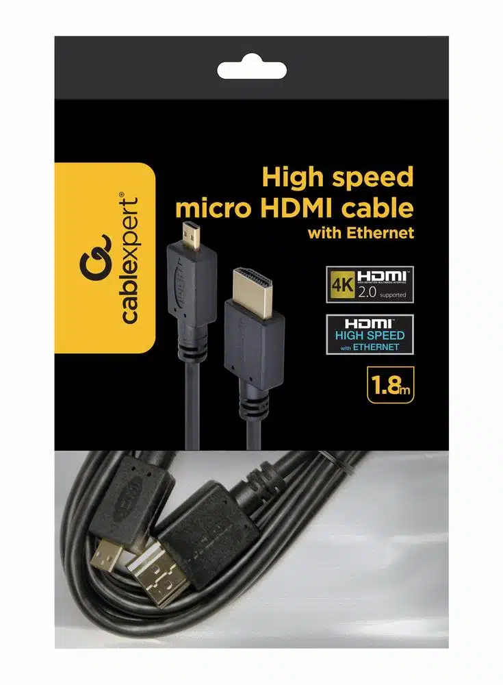 elko-50694-7641ec0c0da4 Καλώδιο HDMI σε Micro HDMI 1,8 m CC-HDMID-6 GEMBIRD - Image 1