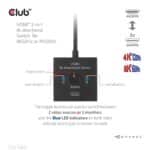 Διπλής κατεύθυνσης διακόπτης HDMI 2 σε 1 8K60Hz / 4K120Hz CSV-1384 CLUB3D - Image 9