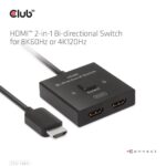Διπλής κατεύθυνσης διακόπτης HDMI 2 σε 1 8K60Hz / 4K120Hz CSV-1384 CLUB3D - Image 13