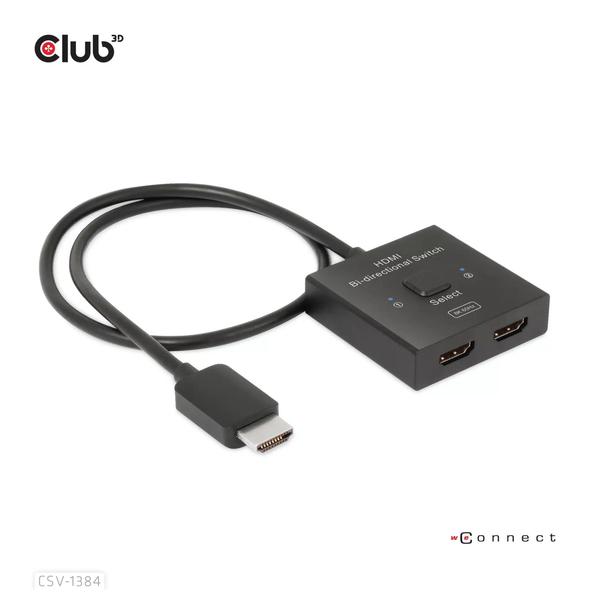 elko-50868-9bc1730afcfb Διπλής κατεύθυνσης διακόπτης HDMI 2 σε 1 8K60Hz / 4K120Hz CSV-1384 CLUB3D - Image 1