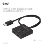 Διπλής κατεύθυνσης διακόπτης HDMI 2 σε 1 8K60Hz / 4K120Hz CSV-1384 CLUB3D - Image 12