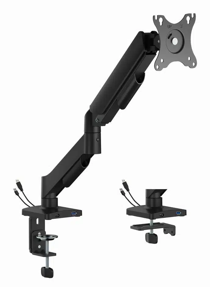elko-51697-cd52b6caff12 Βάση Γραφείου για Οθόνη 17–32" με Ρυθμιζόμενο Βραχίονα και Θύρες USB MA-DA1U-01 GEMBIRD - Image 1