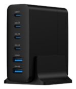 Φορτιστής USB 6 Θυρών 75W GaN PD και QC 3.0 TA-UC-2A4C-PD75-01-BK GEMBIRD - Image 3