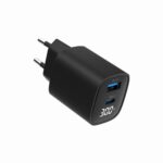 Φορτιστής USB-C και USB-A 30W με Power Delivery και Quick Charge 3.0 TA-UC-PDQC30LCD-BK-01 GEMBIRD - Image 3