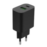 Φορτιστής USB-C και USB-A 20W PD και Quick Charge 3.0 TA-UC-PDQC20-01-BK GEMBIRD - Image 3