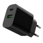 Φορτιστής USB-C και USB-A 20W PD και Quick Charge 3.0 TA-UC-PDQC20-01-BK GEMBIRD - Image 2