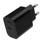 Φορτιστής USB-C και USB-A 20W PD και Quick Charge 3.0 TA-UC-PDQC20-01-BK GEMBIRD - Image 4