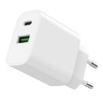 Φορτιστής USB-C και USB-A 20W PD και Quick Charge 3.0 TA-UC-PDQC20-01-W GEMBIRD - Image 2