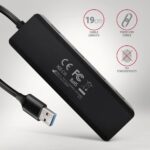 USB Hub 4 Θυρών USB-A 5Gbps με Είσοδο Τροφοδοσίας USB-C HUE-C1A AXAGON - Image 5