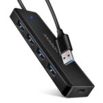 USB Hub 4 Θυρών USB-A 5Gbps με Είσοδο Τροφοδοσίας USB-C HUE-C1A AXAGON