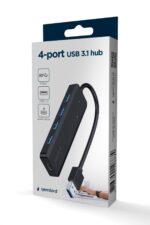 USB Hub 4 Θυρών USB 3.1 Gen 1 5Gbps UHB-U3P4P-02 GEMBIRD - Image 4