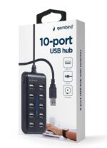 USB Hub 10 Θυρών USB 2.0 με Τροφοδοσία DC UHB-U2P10P-01 GEMBIRD - Image 5