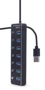 USB Hub 7 Θυρών USB 3.2 Gen 1 UHB-U3P7P-01 GEMBIRD - Image 3