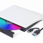 Εξωτερικός Εγγραφέας CD/DVD USB-C 24x/8x DVD-USB-031-BW GEMBIRD
