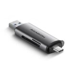 Αναγνώστης Καρτών Μνήμης SD και microSD USB-A/USB-C 3.0 CRE-SAC AXAGON