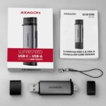 Αναγνώστης Καρτών Μνήμης SD και microSD USB-A/USB-C 3.0 CRE-SAC AXAGON - Image 10