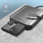 Αναγνώστης Καρτών Μνήμης 3 σε 1 USB-C 3.2 Gen 1 CRE-S3C AXAGON - Image 3