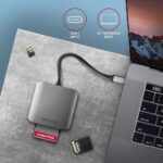 Αναγνώστης Καρτών Μνήμης 3 σε 1 USB-C 3.2 Gen 1 CRE-S3C AXAGON - Image 5