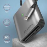 Αναγνώστης Καρτών Μνήμης 3 σε 1 USB-C 3.2 Gen 1 CRE-S3C AXAGON - Image 2