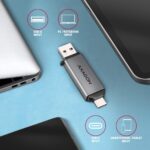 Αναγνώστης Καρτών Μνήμης USB-C και USB-A 5Gbps CRE-DAC AXAGON - Image 4