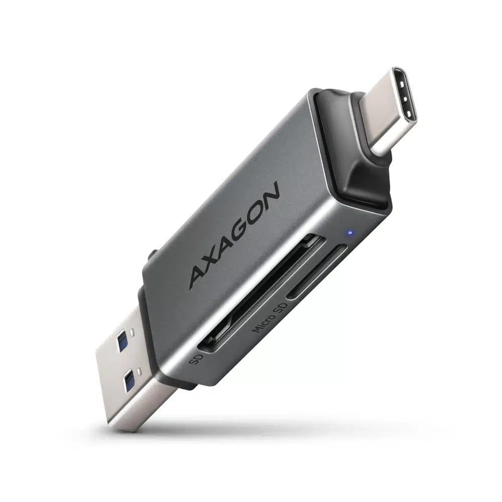 elko-52569-a7c1bb60b99e Αναγνώστης Καρτών Μνήμης USB-C και USB-A 5Gbps CRE-DAC AXAGON - Image 1