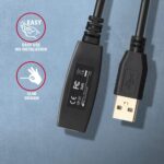 Ενεργό Καλώδιο Επέκτασης USB 2.0 A αρσενικό σε A θηλυκό 7,5 m ADR-207 AXAGON - Image 3