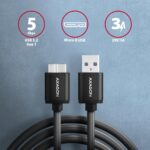 Καλώδιο USB-A σε Micro-USB B 3.2 Gen 1 1 m BUMM3-AM10AB AXAGON - Image 2