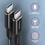 Καλώδιο USB-C σε USB-C 2 m 60W PD BUCM-CM20AB AXAGON - Image 3