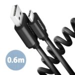 Σπειροειδές Καλώδιο USB-C σε USB-A 60 cm, 3A BUCM-AM10TB AXAGON