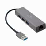 Αντάπτορας Δικτύου Gigabit με Hub 3 θυρών USB 3.0 και RJ45 A-AMU3-LAN-01 GEMBIRD