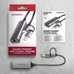 USB-C και USB-A σε Gigabit Ethernet 10/100/1000 Mb/s ADE-TXCA AXAGON - Image 8