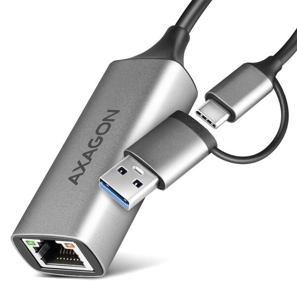 USB-C και USB-A σε Gigabit Ethernet 10/100/1000 Mb/s ADE-TXCA AXAGON