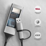 USB-C και USB-A σε Gigabit Ethernet 10/100/1000 Mb/s ADE-TXCA AXAGON - Image 7