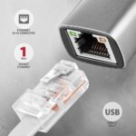 USB-C και USB-A σε Gigabit Ethernet 10/100/1000 Mb/s ADE-TXCA AXAGON - Image 2