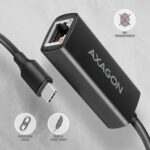 USB-C σε Gigabit Ethernet Adapter 10/100/1000 Mbps ADE-ARC AXAGON - Image 4